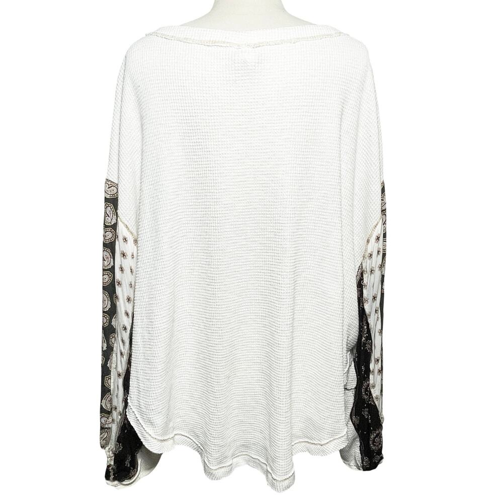 FREE PEOPLE x WE THE FREE Blossom Boho Mixed Media Printed Thermal - Picture 5 of 5